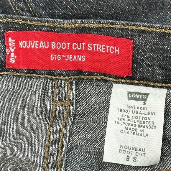 Levi’s Nouveau Boot Cut Stretch 515 Jeans 8 S - Picture 6 of 12